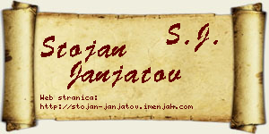 Stojan Janjatov vizit kartica